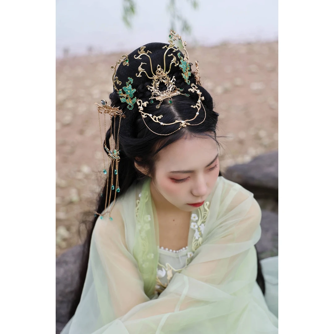 耀如春华 长月套装【售完绝版】保色铜合金百搭古典古风配饰汉服流