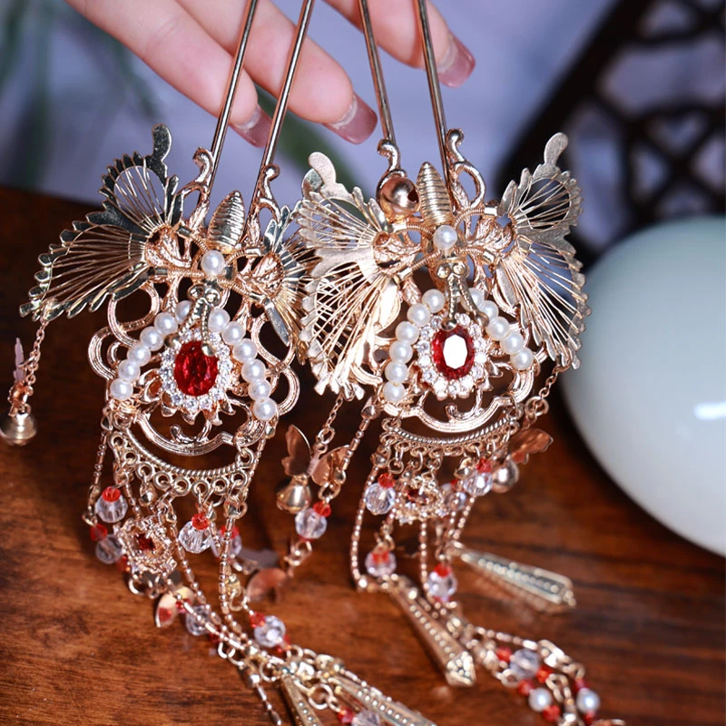 达人专属【甄选】戏红妆保色铜合金发簪古装汉服唐风明制发饰配饰