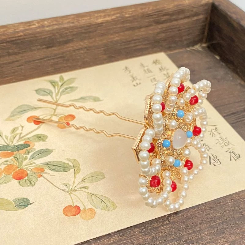 【下架】耀如春华汉服古风发饰汉服发饰可爱百搭保色红色小风车发簪