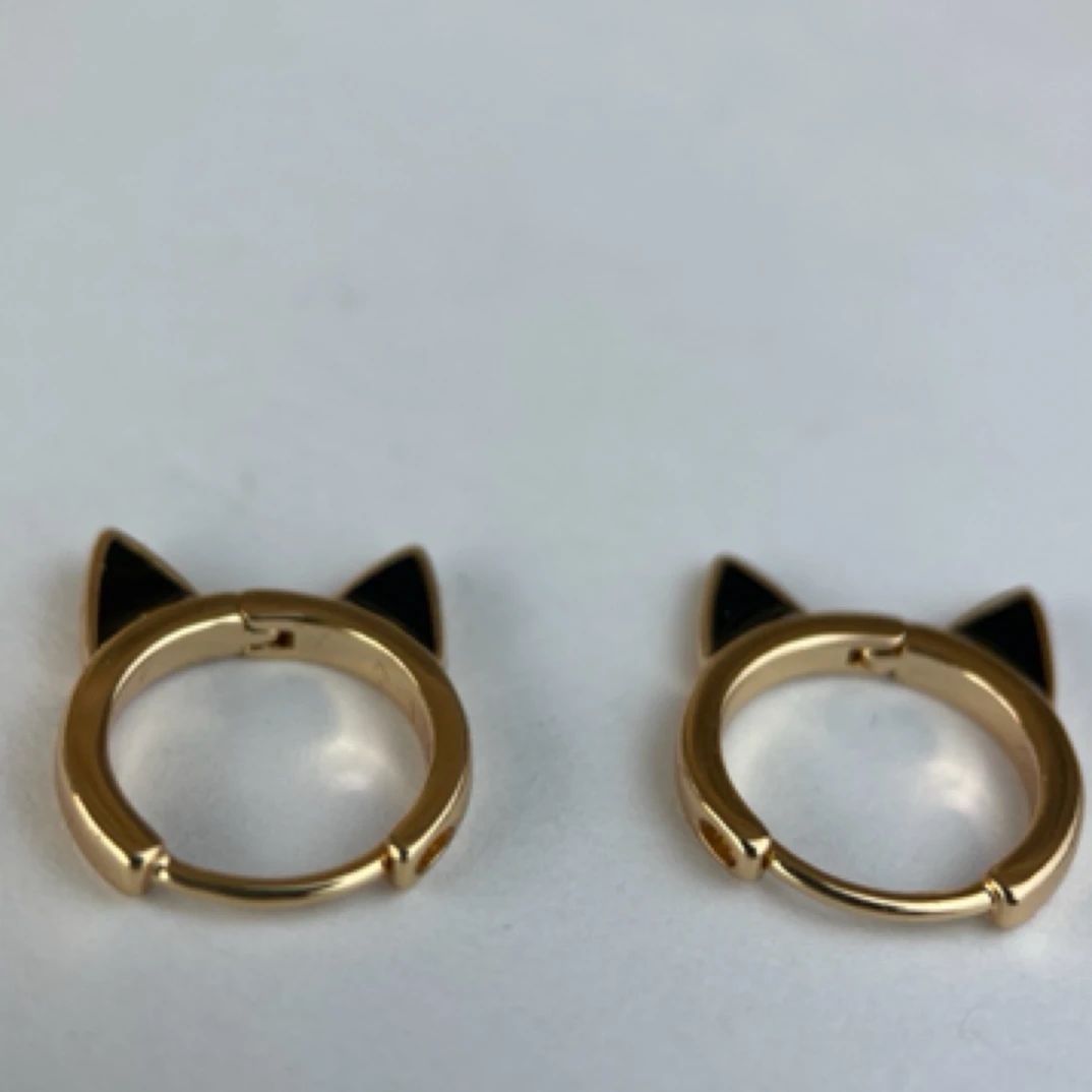 铜合金耳饰 流行复古猫耳朵耳环