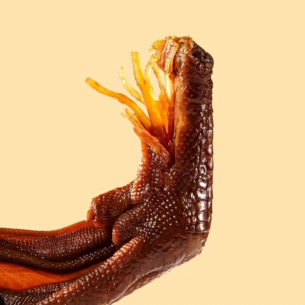 q旺家福老卤鸭掌鸭爪卤香独立包装办公室零食卤味休闲小零食