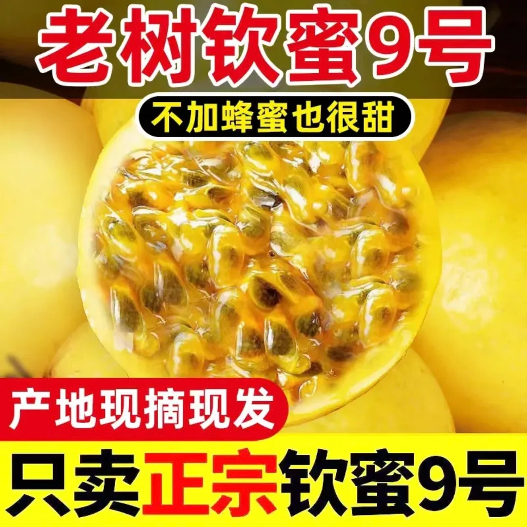 【正宗】 广西钦蜜9号百香果 新鲜香甜多汁 夏天必备水果 送开果器