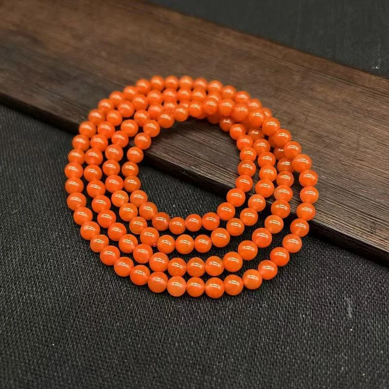 【天意珠宝阁】甄选优质卡8.5mm左右南红108颗珠串多样性发货