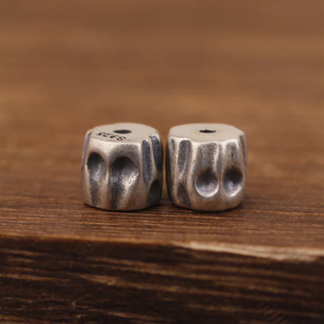 925银银制品 百香籽制品文玩金刚星月柏香籽腰珠隔珠顶珠