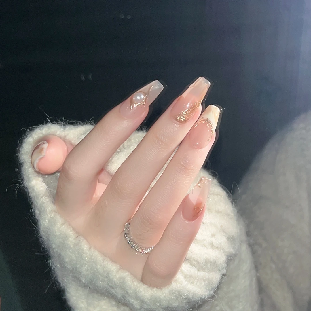 【初秋】小红书爆款短甲纯手工穿戴甲纯欲款网红假指甲贴片