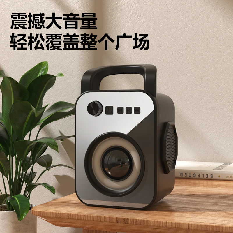 夏新小型迷你无线便携式插卡重低音炮蓝牙音响q6