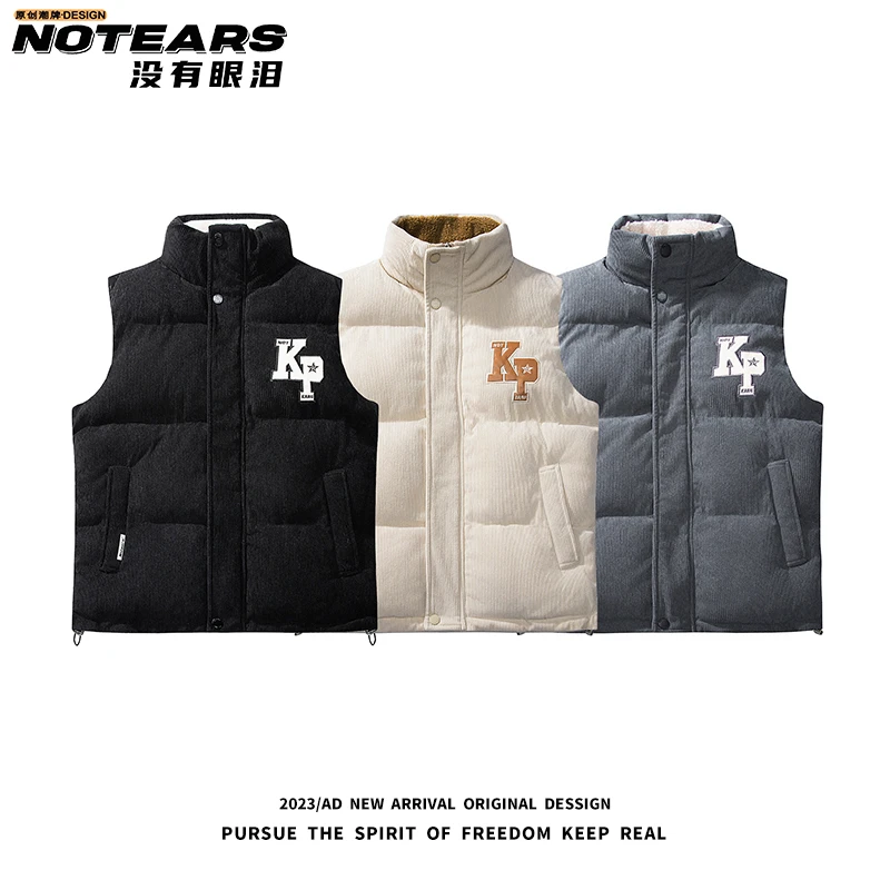 NOTEARS/没有眼泪 美式休闲夹克情侣防寒穿搭马甲外套6618