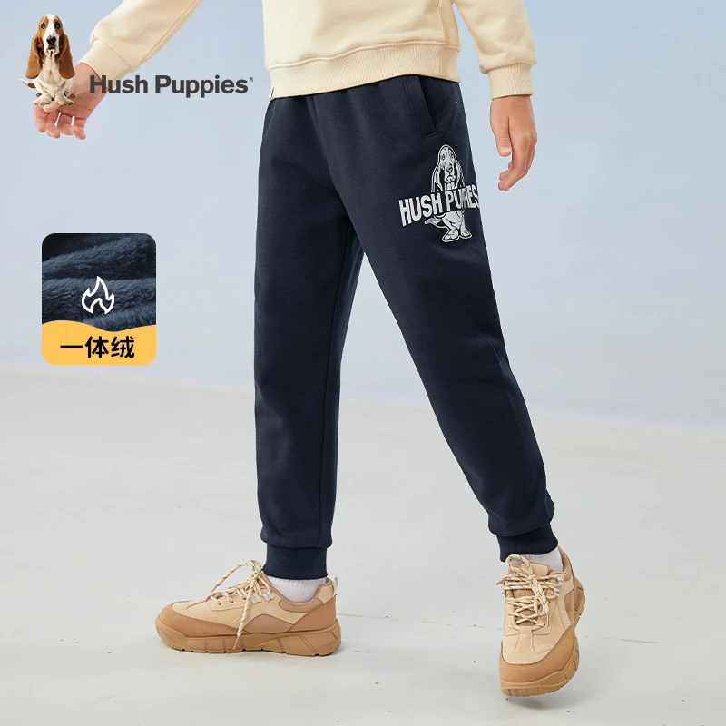 【一体绒】暇步士童装冬季新款男童保暖舒适加厚加绒长裤