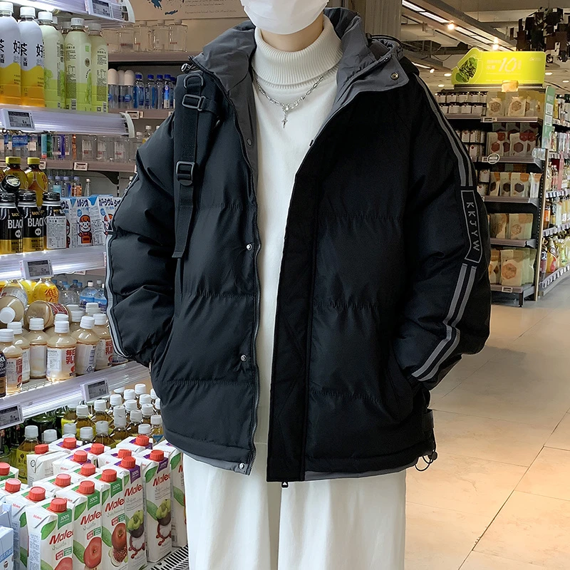 冬款棉服男加厚保暖青少年学生棉衣男外套防寒服棉袄冬装男款百搭