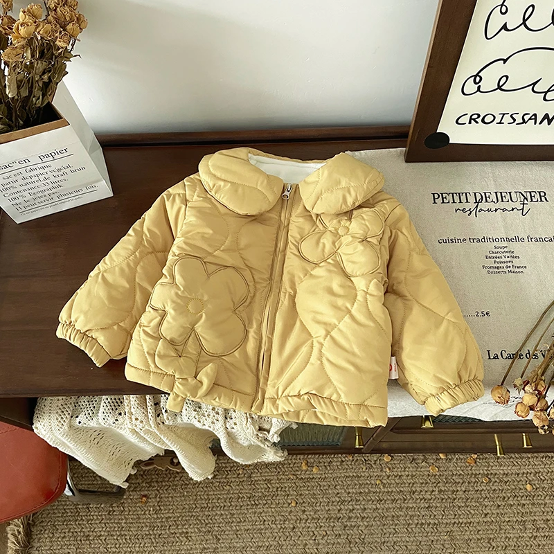 【橘止皮】QW249806秋冬新款儿童外套女童加绒保暖棉袄棉服