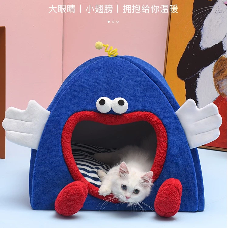 猫窝狗窝冬季保暖四季通用封闭式猫别墅宠物用品网红帐篷猫咪用品
