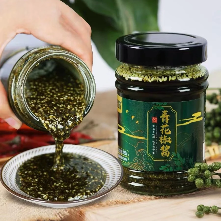 四川青花椒酱220g麻椒川味特产手工甄选特麻花椒油香辣凉拌菜增香