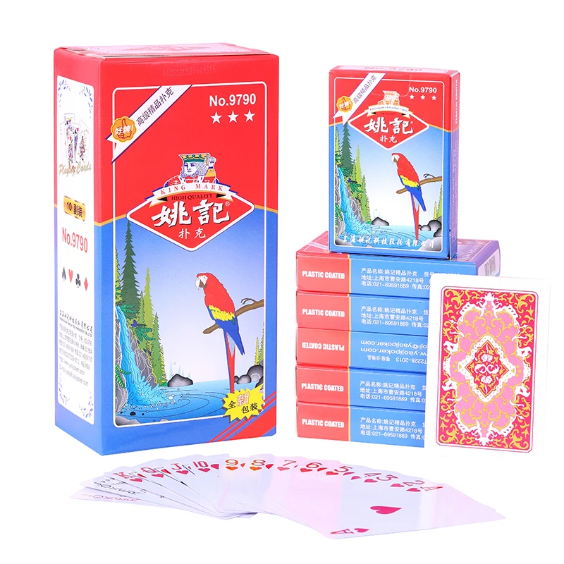 姚记9790扑克牌10副高档批发纸牌整箱100副扑克创意原厂正品