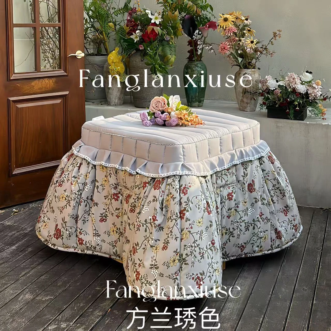新款烤火罩加厚加大烤火罩取暖茶几罩烤火桌被罩电炉罩桌布被套