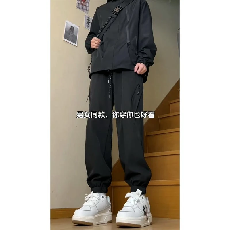 东北防寒美式加绒工装裤男款加绒束脚冲锋裤子防水户外机能滑雪裤