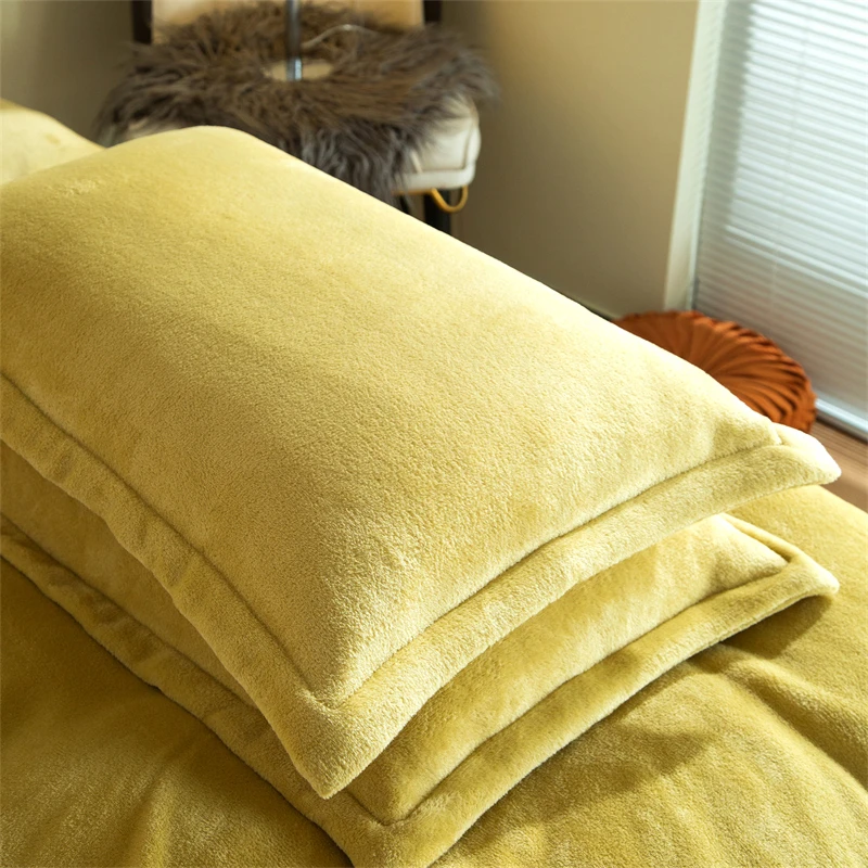 枕套一只装冬天珊瑚绒48cmx74cm枕头带冬款枕套套加绒加厚法莱绒