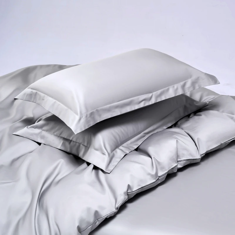 高级感100支纯棉枕套高端48cmx74cm一只纯色枕头套罩100全棉一对