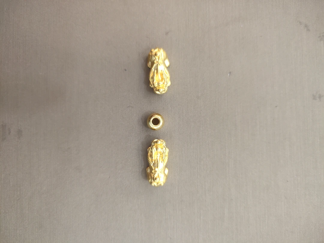 真金足金貔貅转运珠