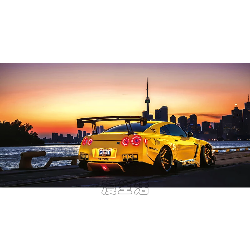 超级跑车高清无暴力熊男孩卧室装饰画客厅玄关挂画