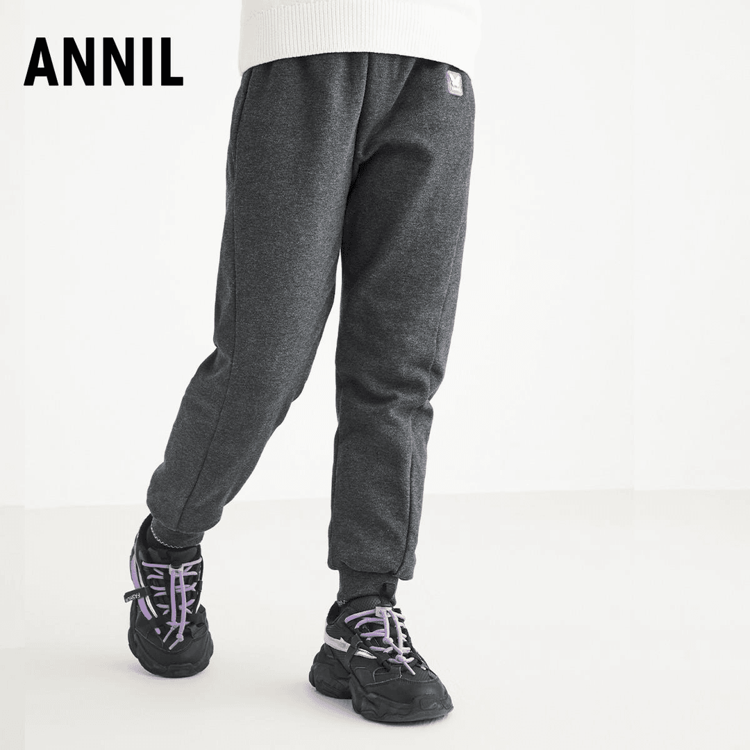 ANNIL/安奈儿安奈儿童装冬季棉裤舒适窄脚休闲保暖长裤EG246435