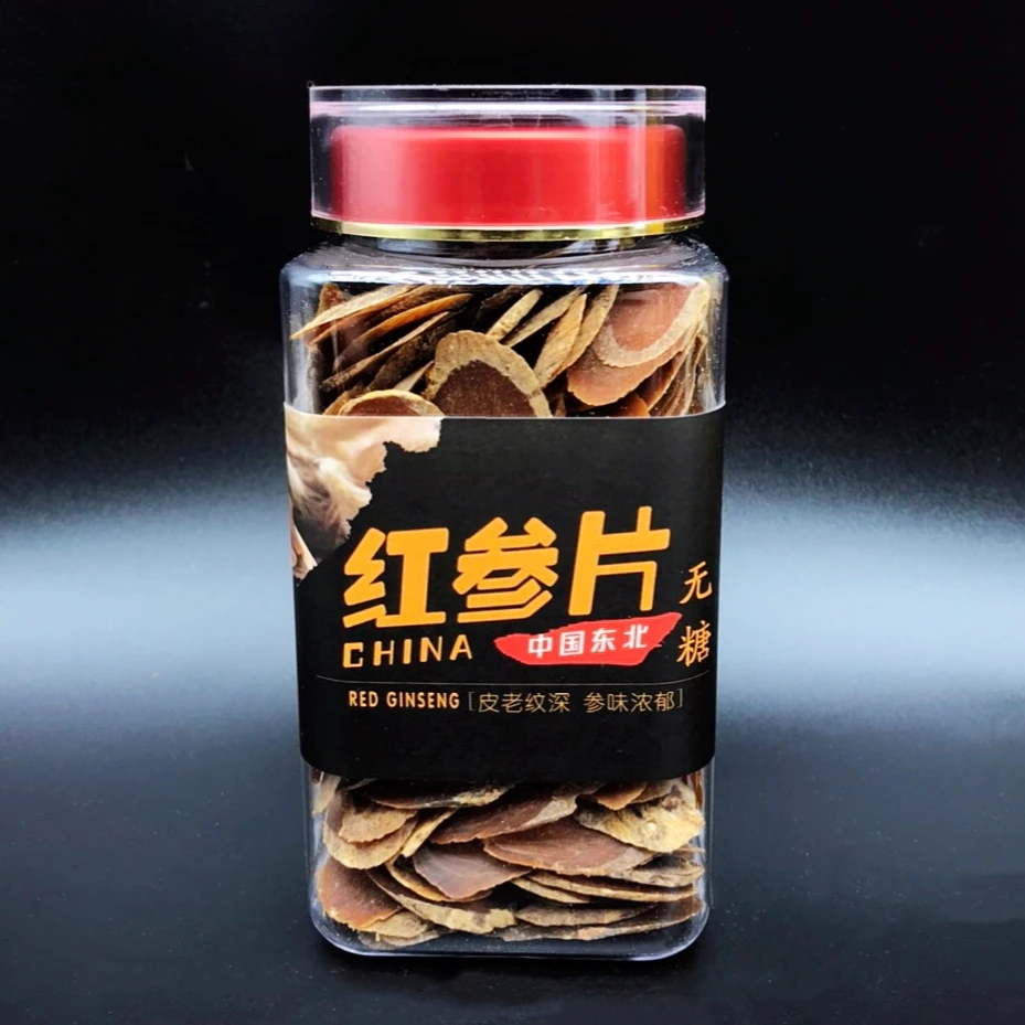 红参片 精选红参切片无糖足干  长白山原产地发货 特大片泡水煲汤