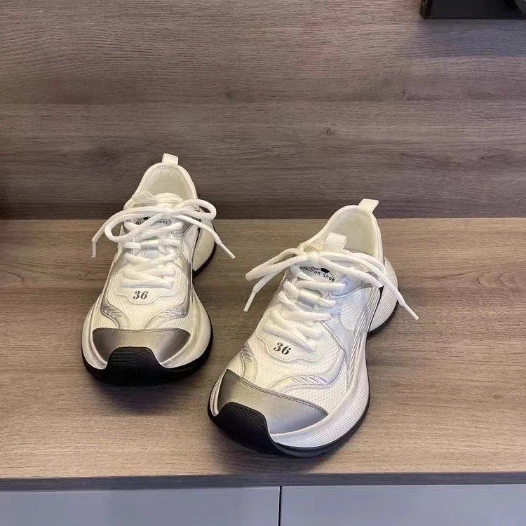 【万达撤柜】新款时尚百搭透气潮流网面个性清凉ins跑步老爹鞋女生