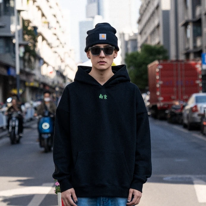 DOGTOWN WESTBRIDGE西桥紫峰限定南京LOGO套头帽衫卫衣