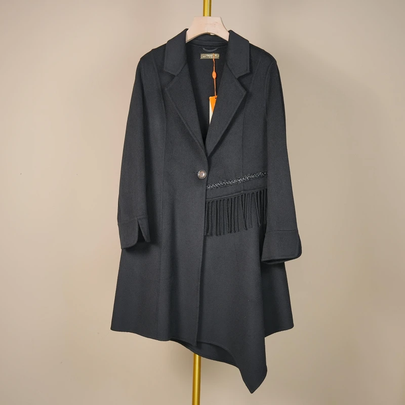 PARKVIEW/百芙川大衣长款毛呢女装百搭气质时尚休闲秋冬女士WK085