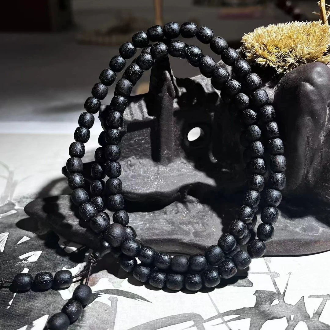 【九韵木语】缅甸降真香6*6老型108颗 多圈 文玩手串 品香 JZX60515