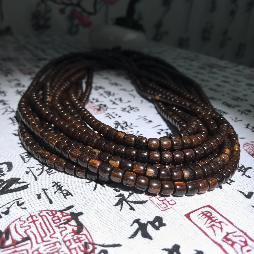 【九韵木语】巴布亚贡木8*9直切 黑金刚 多圈 发其一 GM10036