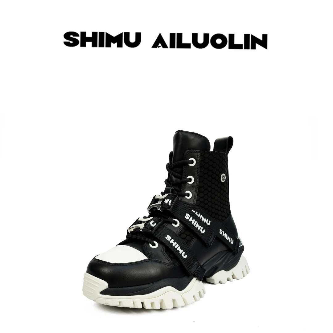 诗慕·爱洛琳【城市旅行】休闲个性时尚女时装靴秋季增高爆款女靴