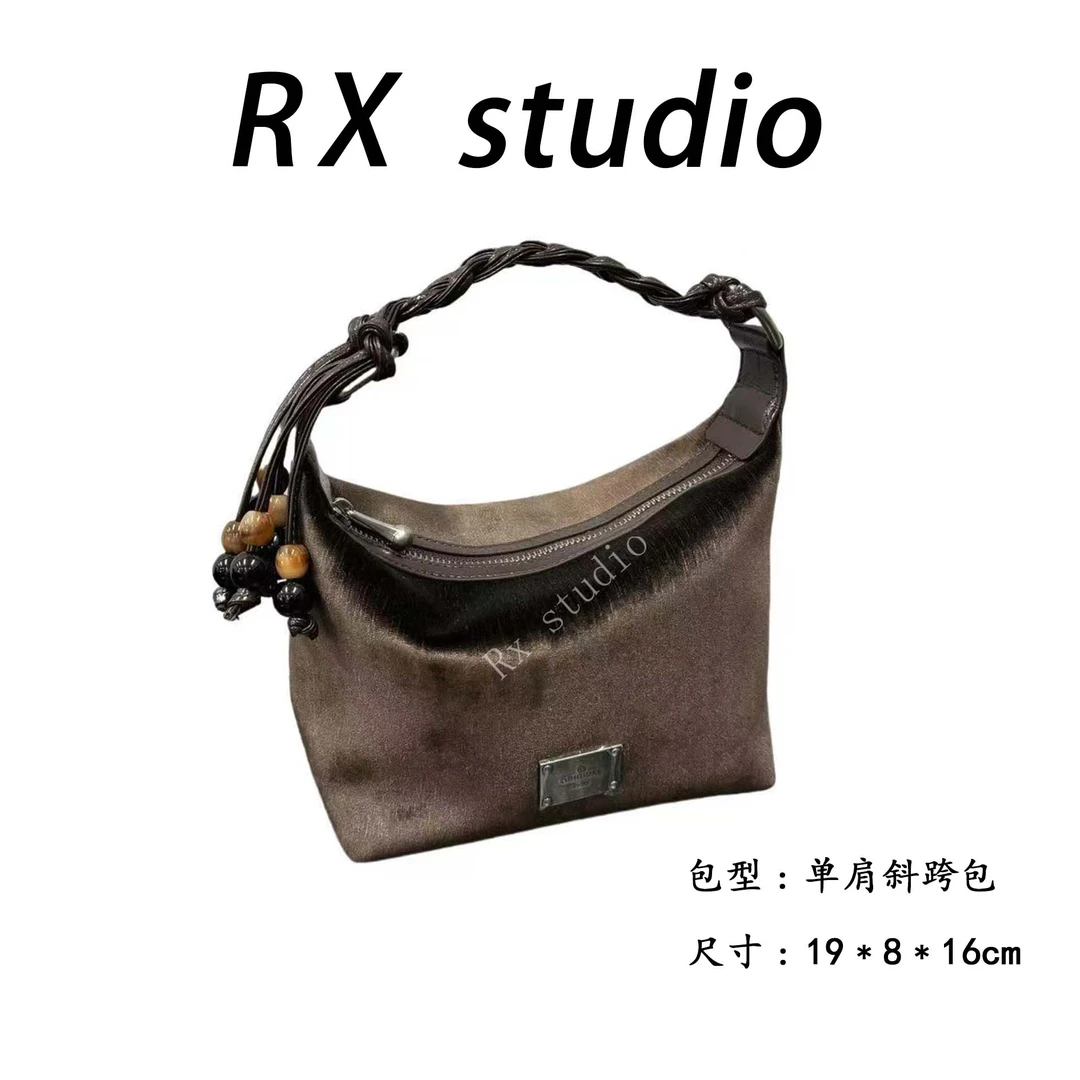 【母亲节礼物】QYX-9681-可可棕RAIN.CUN轻奢小众时尚女士包