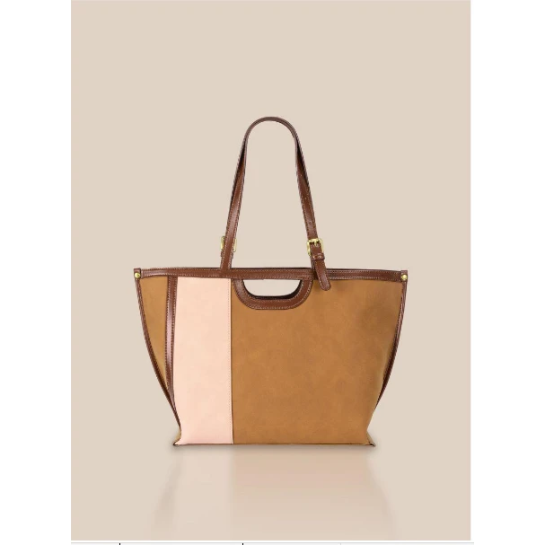 【母亲节礼物】GQ-8158-棕色配咖啡RAIN.CUN轻奢小众时尚女士包