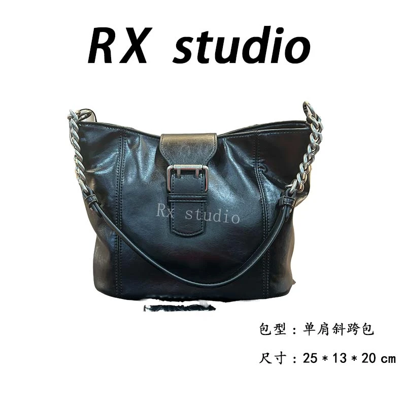 【母亲节礼物】SK-82665-黑色RAIN.CUN轻奢小众时尚女士包