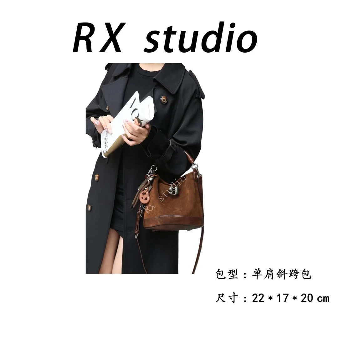 【母亲节礼物】SKL-7220-摩卡色休闲百搭女士小众简约单肩气质女包