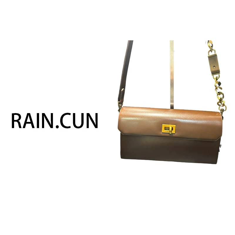 【瑞熙甄选】SD-3931-可可黑巧RAIN.CUN轻奢小众时尚女士包