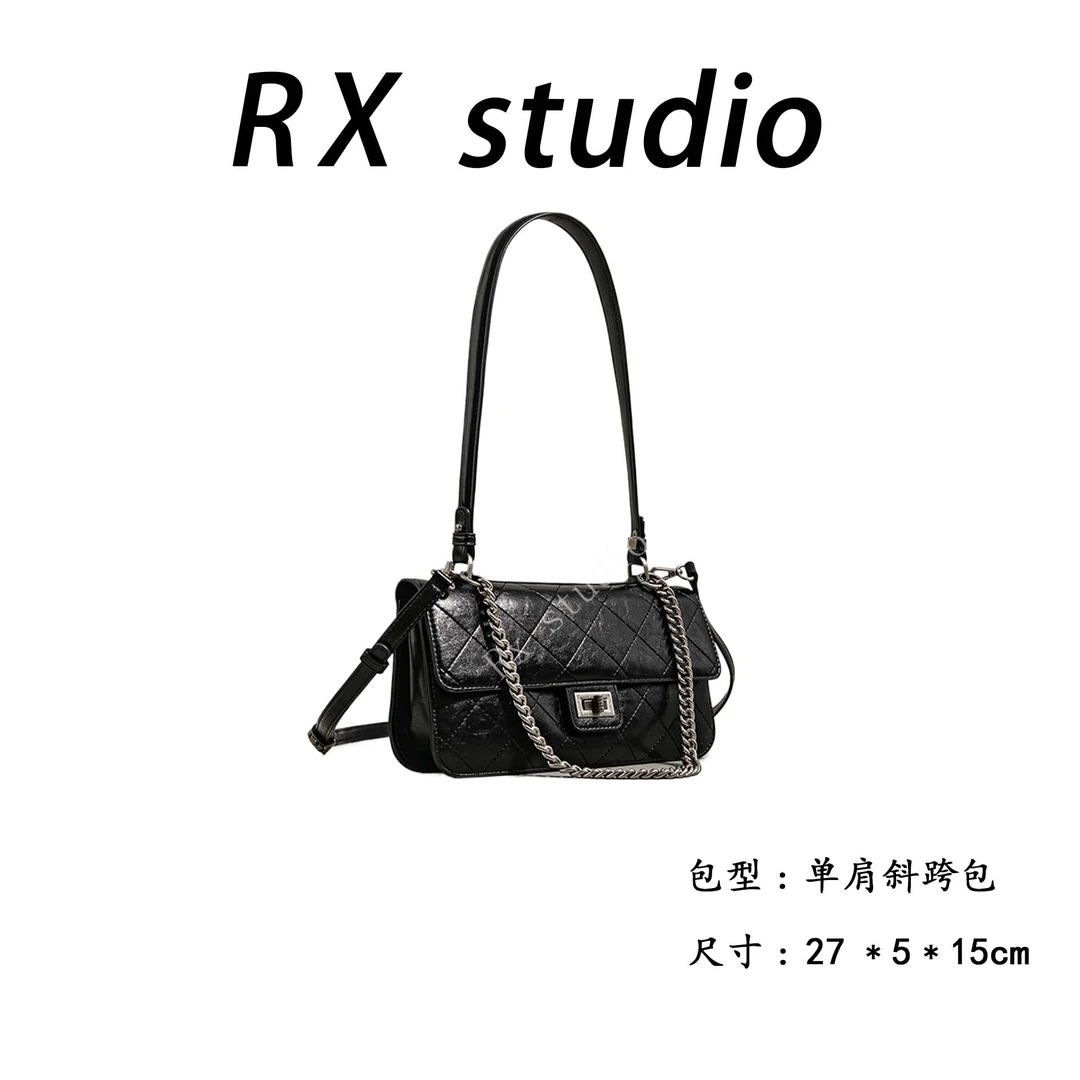 【母亲节礼物】SK-82716-黑色RAIN.CUN轻奢小众时尚女士包