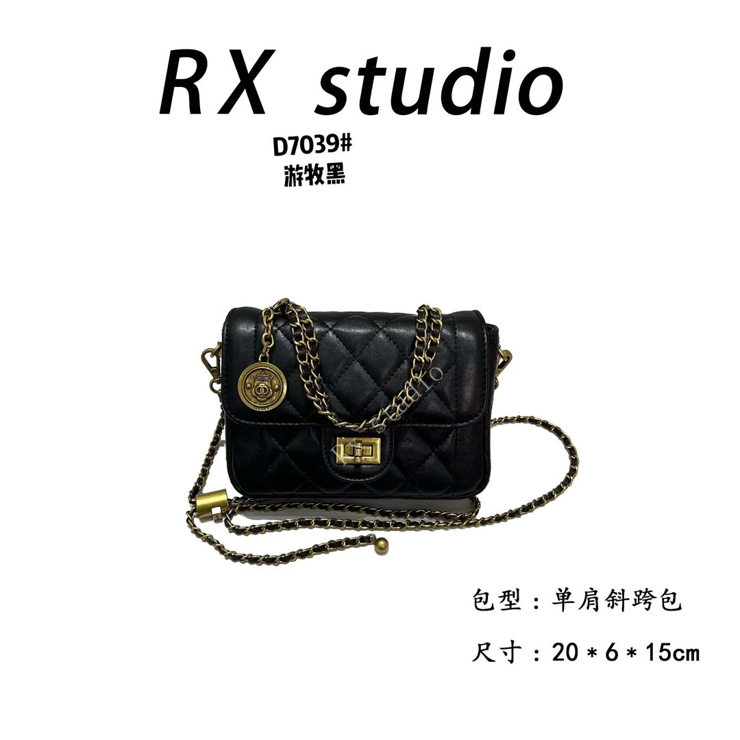 【母亲节礼物】ZT-D7039-游牧黑RAIN.CUN轻奢小众时尚女士包