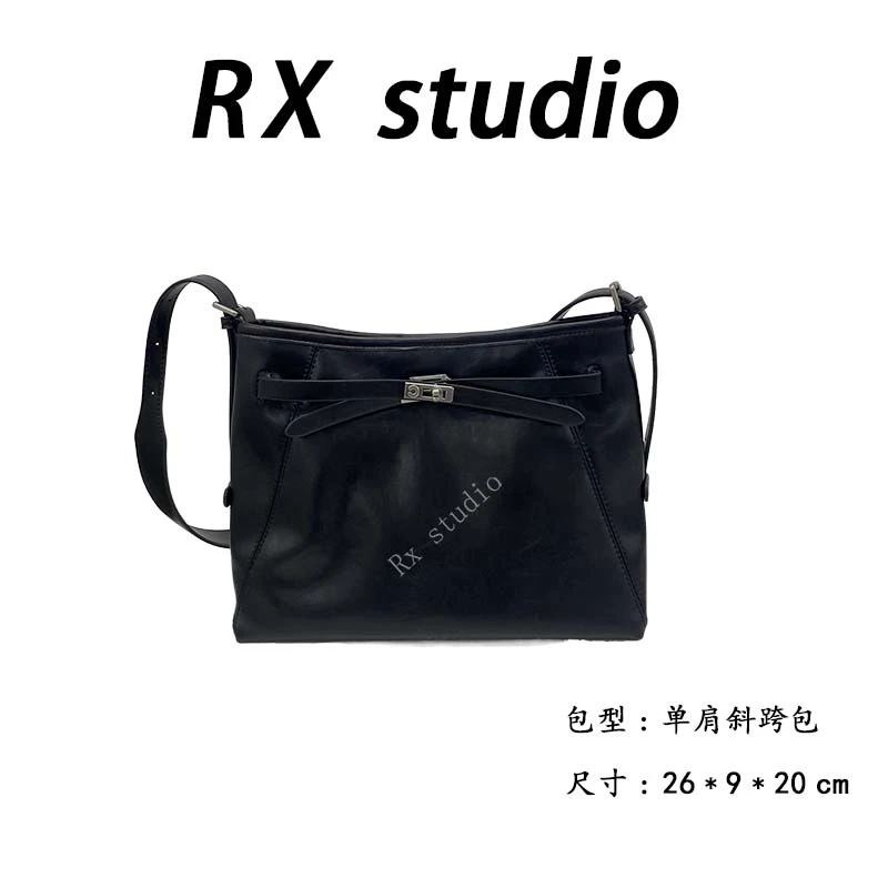 【母亲节礼物】SK-82623-黑色RAIN.CUN轻奢小众时尚女士包