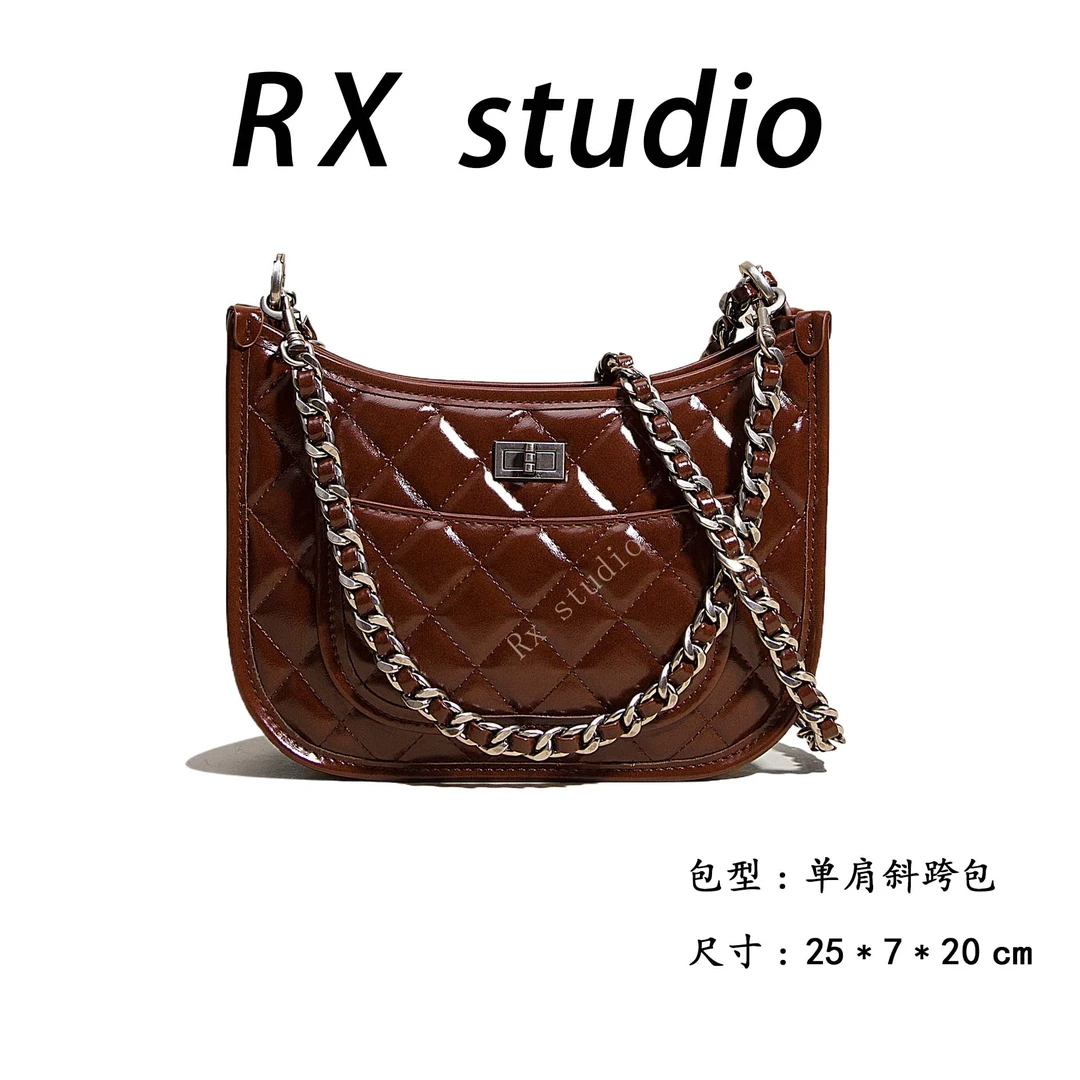 【母亲节礼物】ZT-D7007-C-美拉棕RAIN.CUN轻奢小众时尚女士包