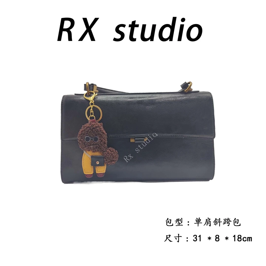 【瑞熙甄选】QYX-9689-黑色RAIN.CUN轻奢小众时尚女士包