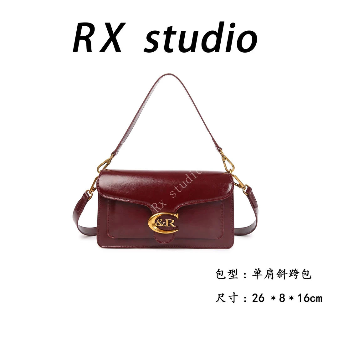 【母亲节礼物】BF-66126-1-安可拉红RAIN.CUN轻奢小众时尚女士包