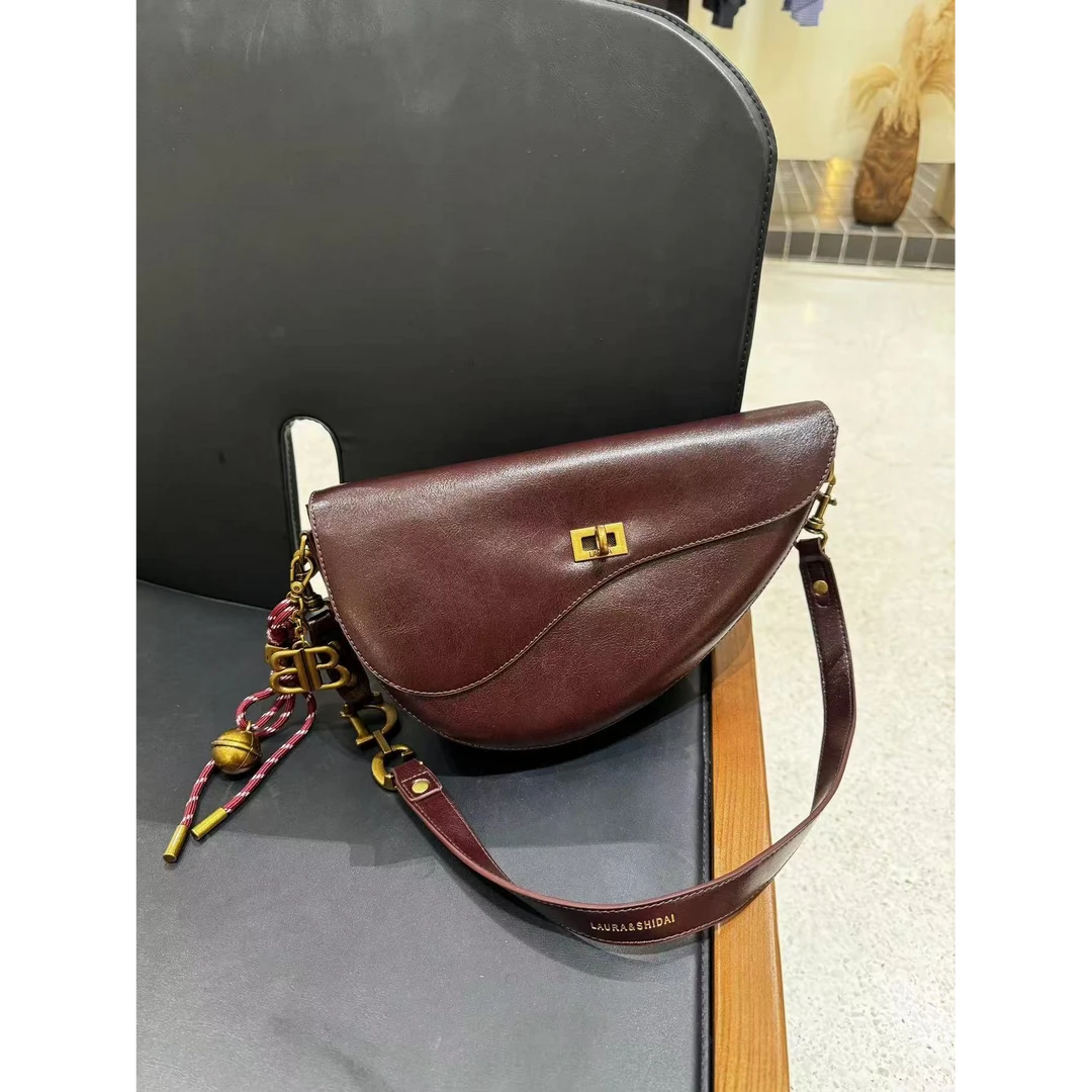 【母亲节礼物】SD-5007-摩卡咖啡RAIN.CUN轻奢小众时尚女士包