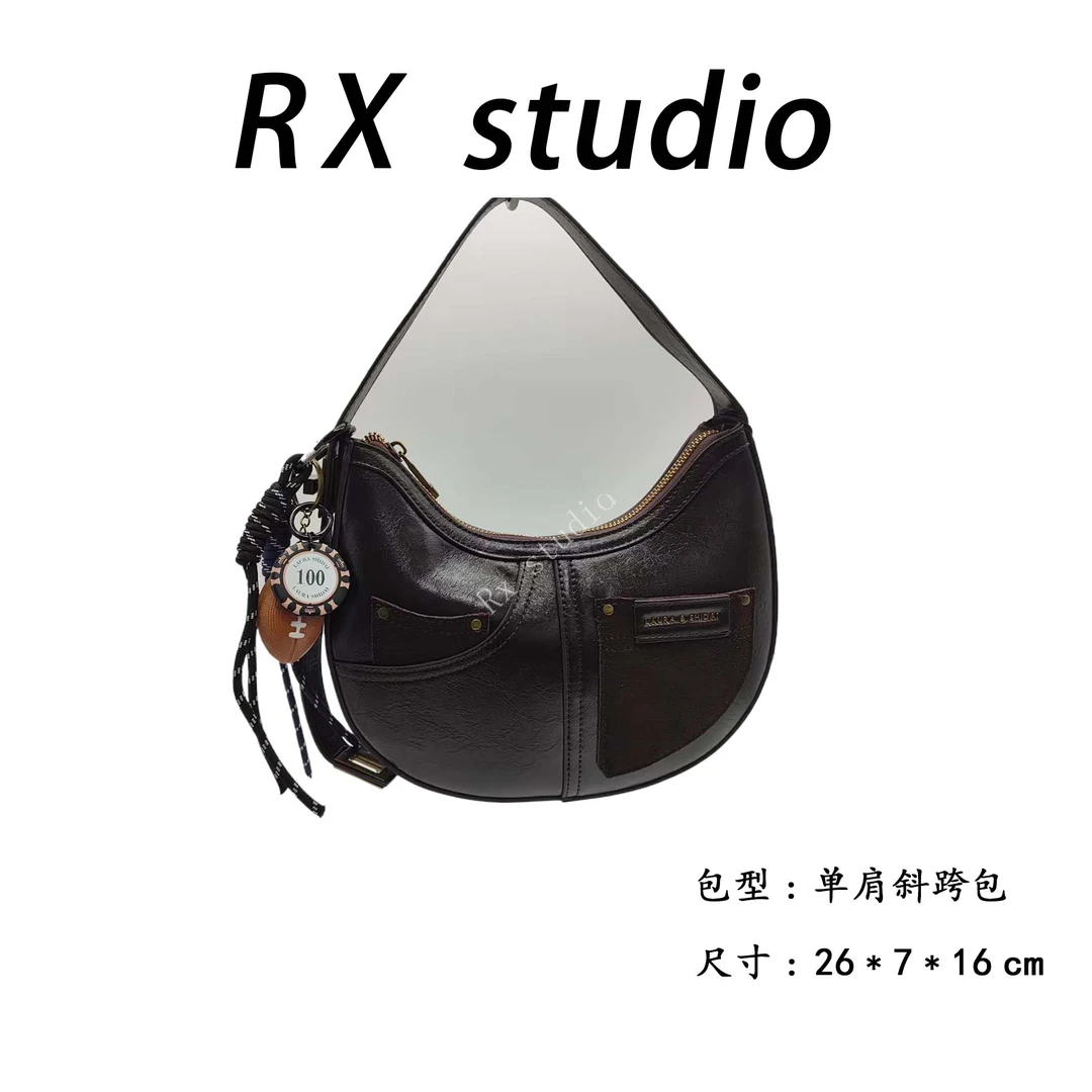 【母亲节礼物】SD-3989-香妃磨砂咖休闲百搭小众简约单肩气质女包