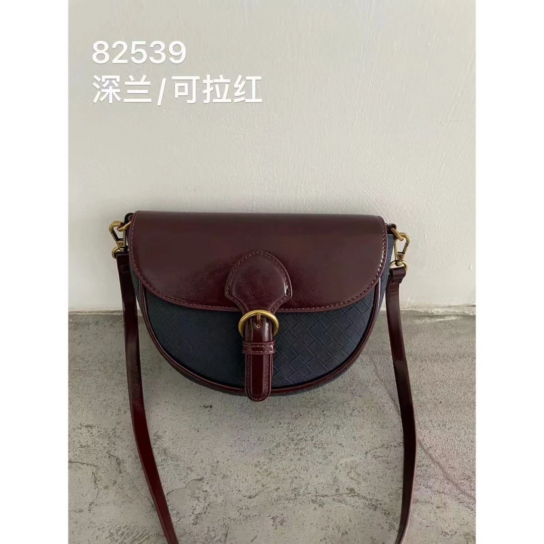 【母亲节礼物】SK-82539-深兰/可拉红RAIN.CUN轻奢小众时尚女士包