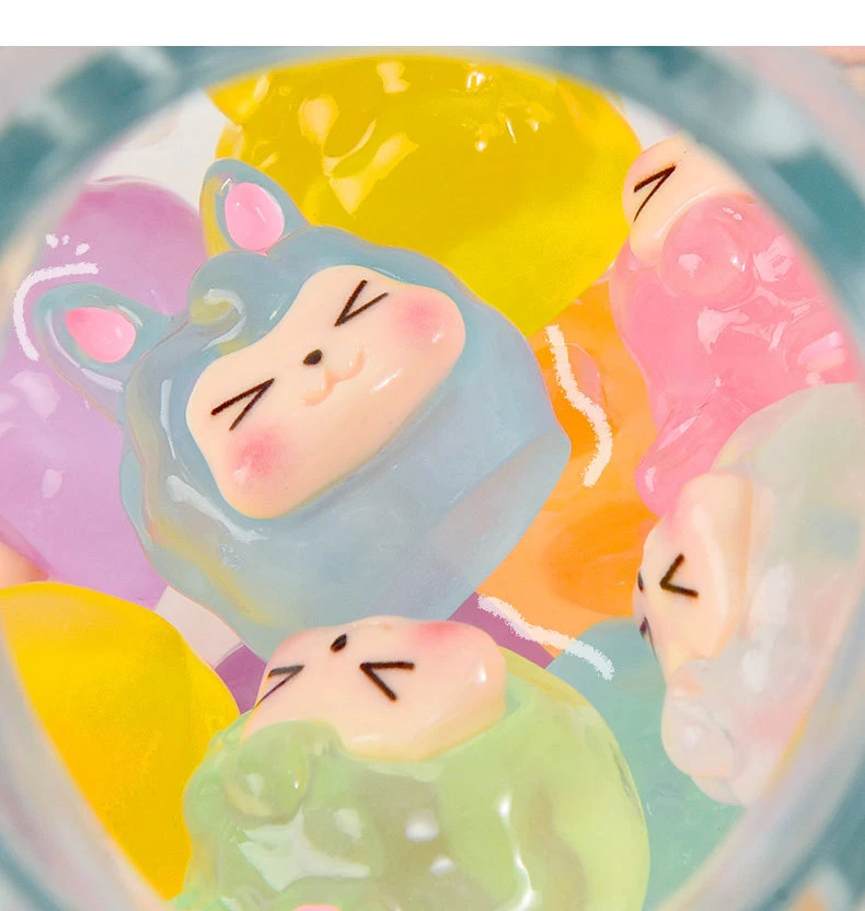 夜光萌粒kiki饰品钥匙扣挂饰桌面车载装饰材料配件