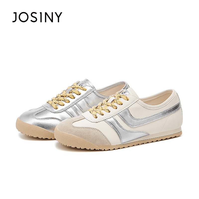 JOSINY/卓诗尼2024新款夏季透气百搭运动女鞋时尚潮流阿甘鞋