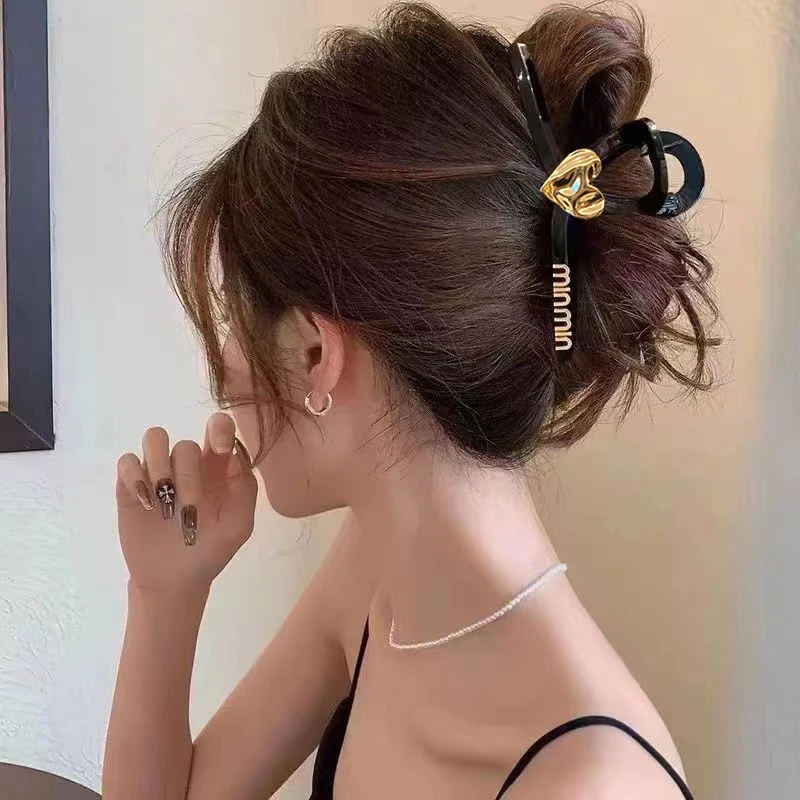 大号鲨鱼夹高级感抓发夹后脑勺抓夹网红爆款抓夹
