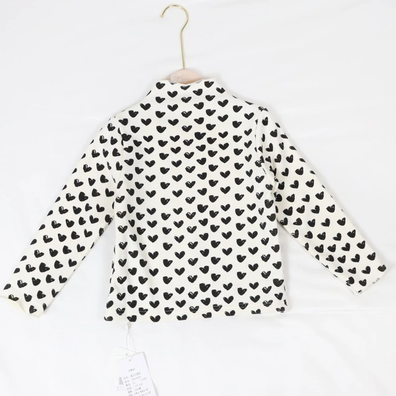 A4-112静秋冬儿童爱心加绒打底衫(JD1020)