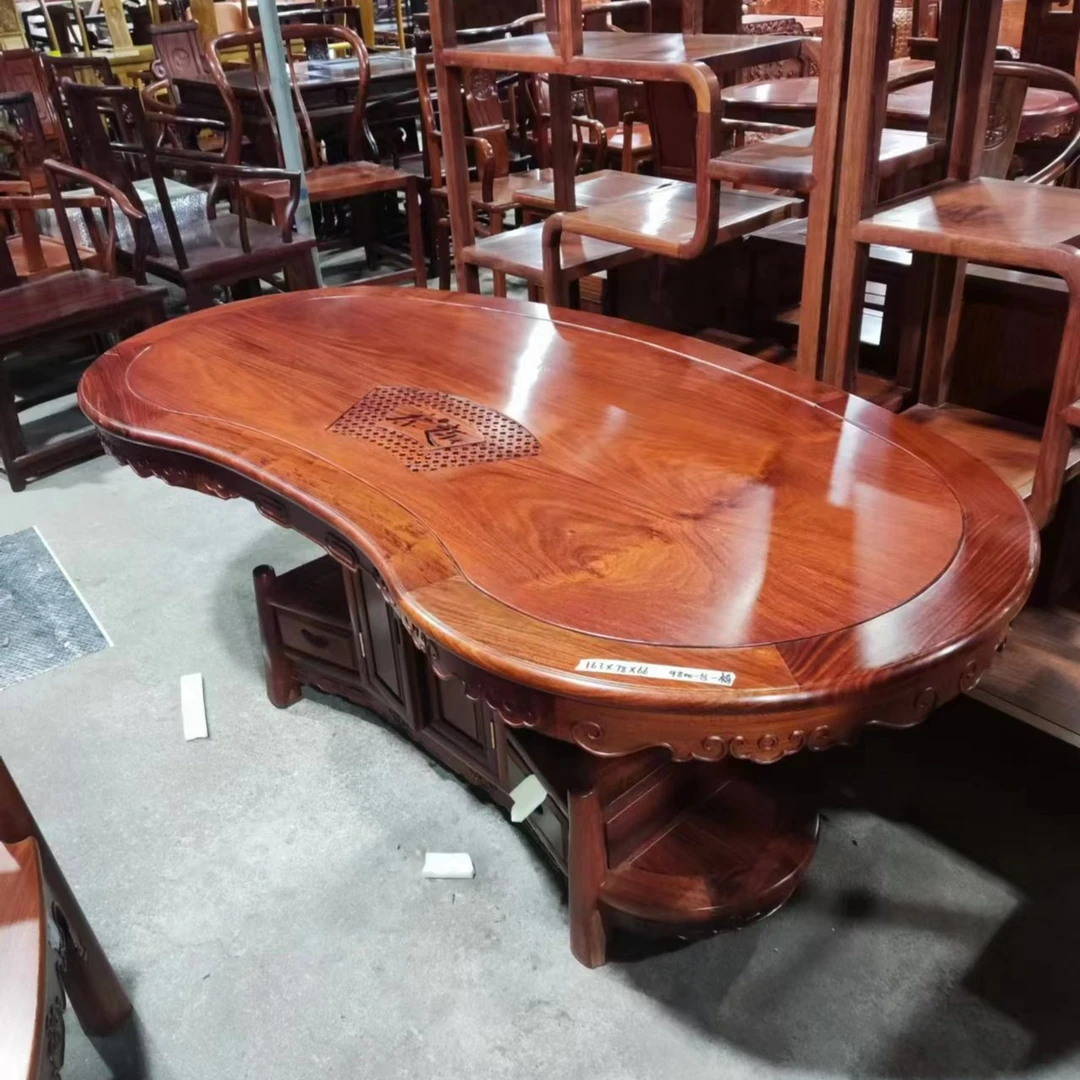 雍博堂推荐-缅花腰型茶台茶桌茶水桌